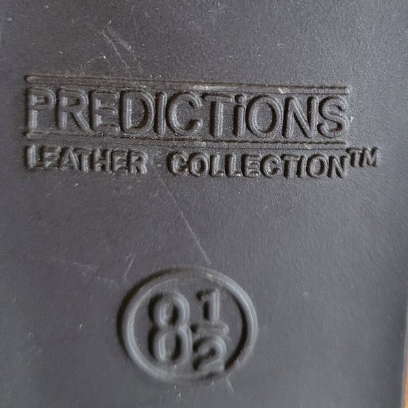 Predictions Leather Fringed Suede Boots Women's 8 ½ - Picture 9 of 11